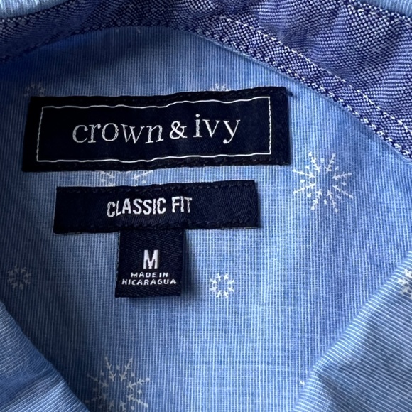 3 Crown & Ivy Long Sleeve Button Down Shirts Striped Plaid Floral Print Mens M - Picture 7 of 16